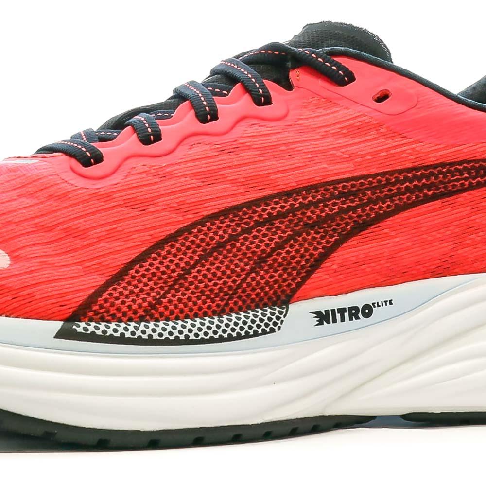 Chaussures de Running Rose Fuchsia Femme Puma Deviate Nitro 2 vue 7