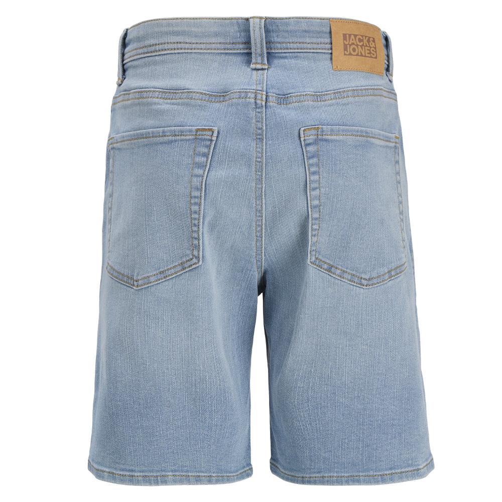 Short Bleu Clair Délavé Garçon Jack & Jones Rick vue 3