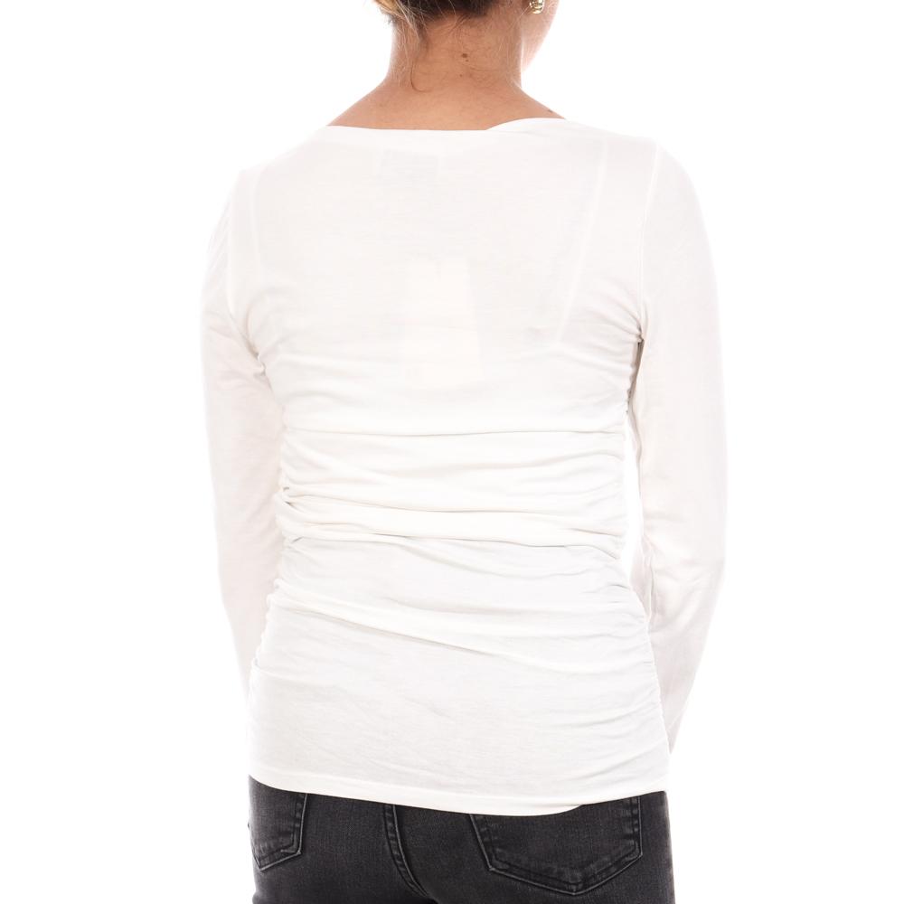 T-Shirt Blanc Femme Vero Moda Saanvi vue 2
