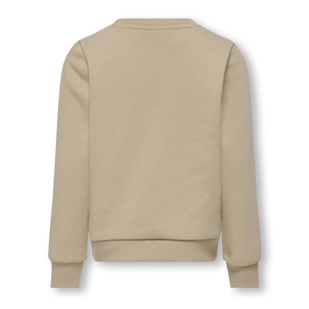 Sweat Beige Fille Kids ONLY Koglinna City vue 2