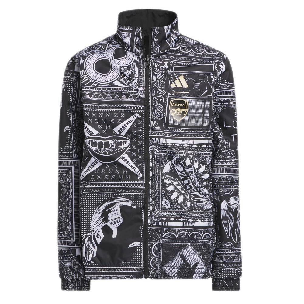 Arsenal Men's Black Adidas Wright Anthem Jacket Photo of the Espace des Marques %store% store - view of %key%