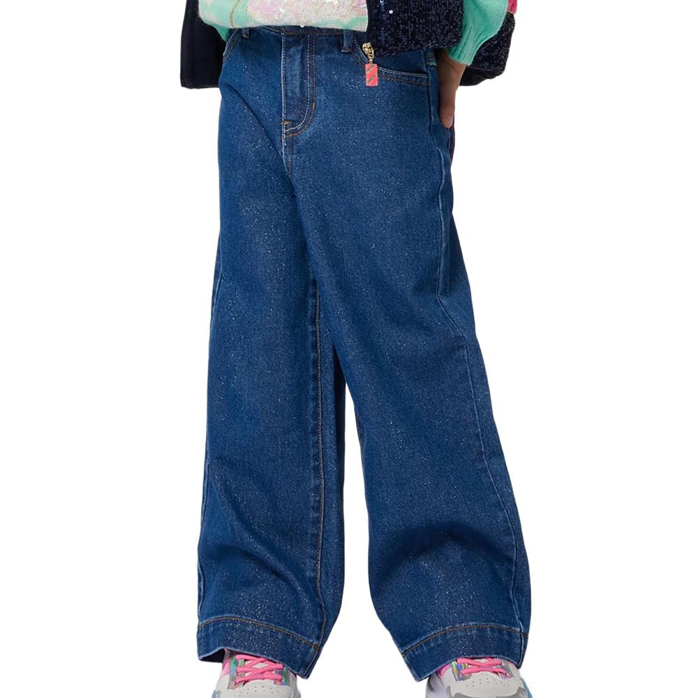Girls’ Loose Blue Jeans by Billieblush Bleach affordable