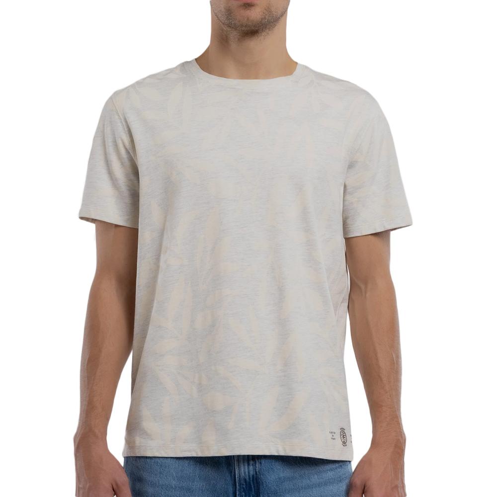 T-shirt Gris/Ecru Homme Teddy Smith Areski pas cher