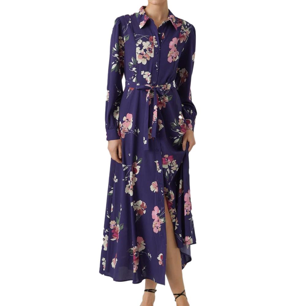 Robe Marine à Moifs Femme Vero Moda Shilah Naja pas cher