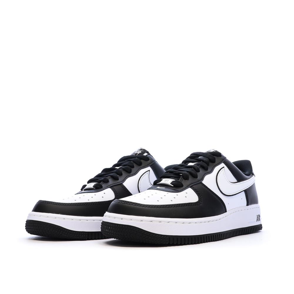 Baskets Noires/Blanches Homme Nike Air Force 1 one vue 6