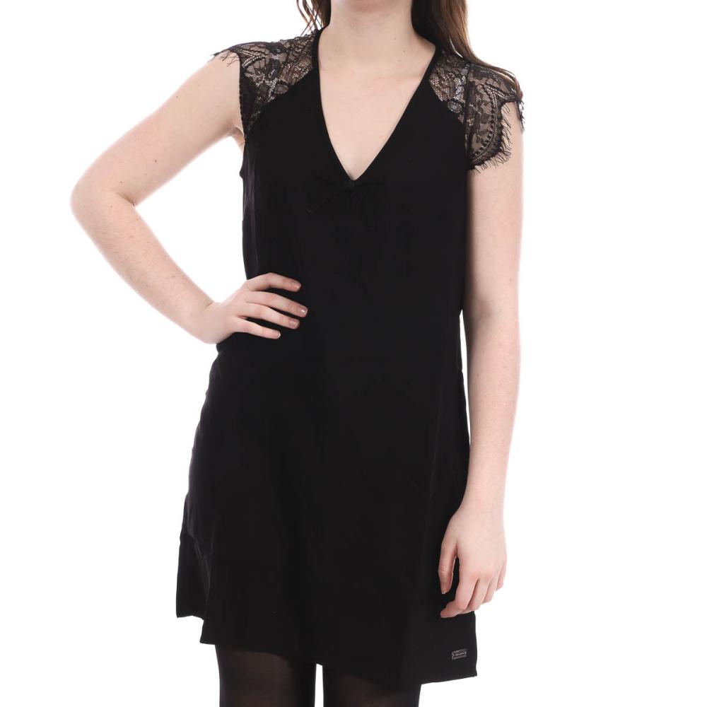 Robe Noir dentelle femme Teddy Smith Verana pas cher