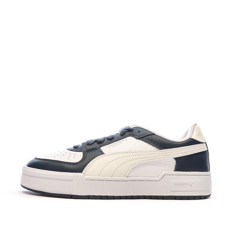 Baskets Blanches/Marine Homme Puma Pro Classic pas cher