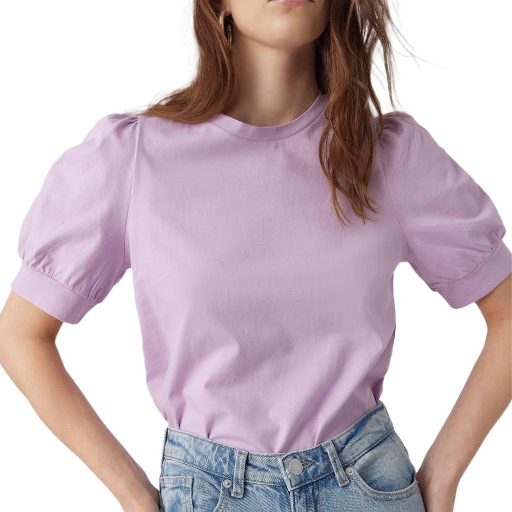 T-shirt Violet Femme Vero Moda Kerry pas cher