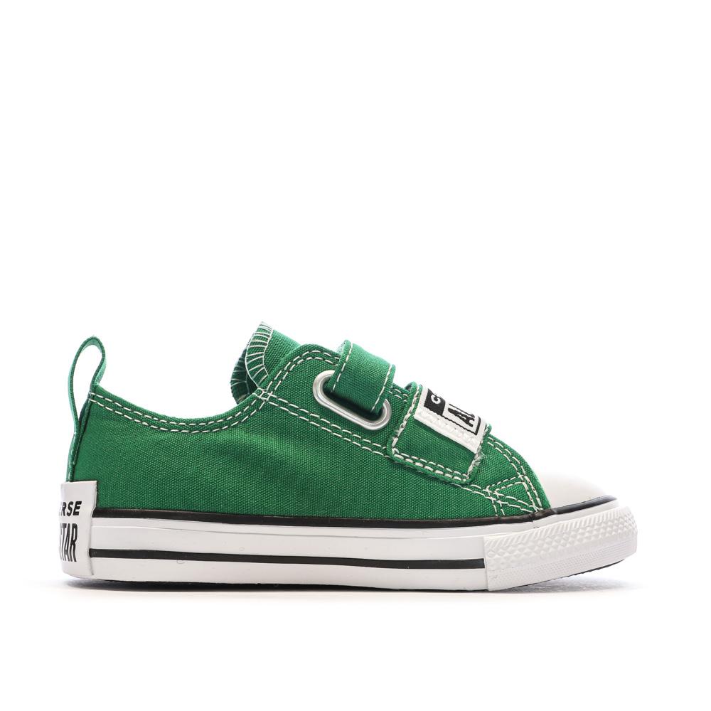 Baskets Vertes Garçon Converse All Star Sketch vue 2