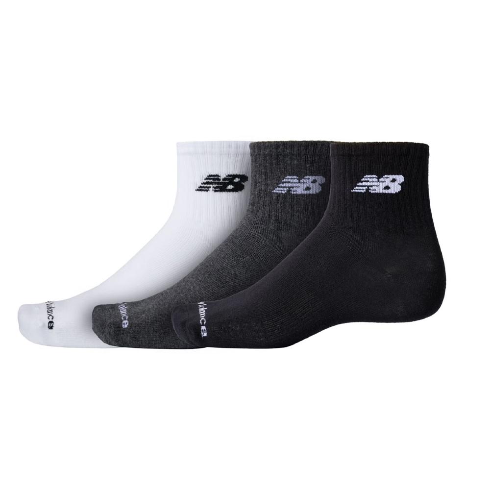 X3 Paires de Chaussettes Noir/Blanc/Gris Homme New Balance Everyday vue 3