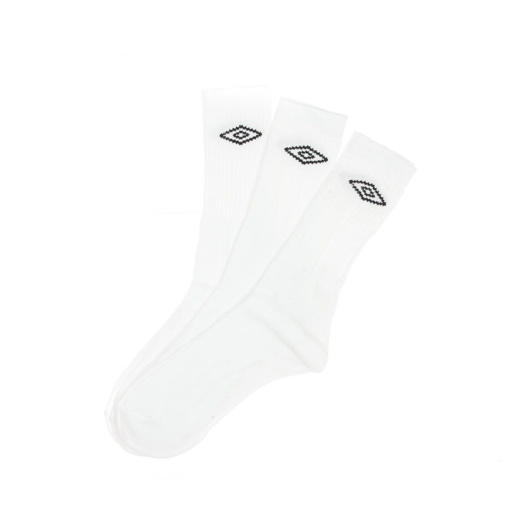 X3 Paires de Chaussettes Blanches Homme Umbro Tennis