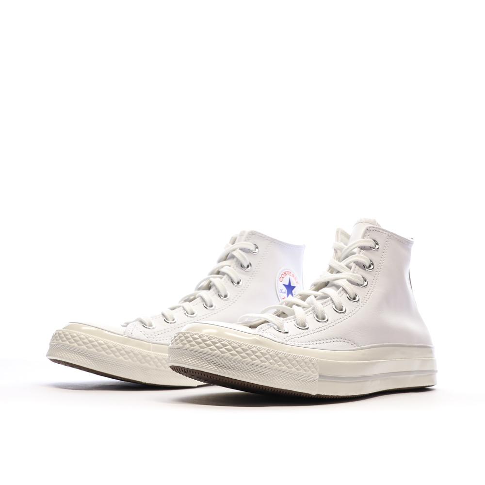 Baskets Blanches Homme Converse Chuck 70 Leather vue 6