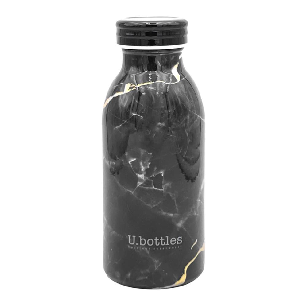 Bouteille Isotherme Noir marbre U.Bottles City 350ml pas cher
