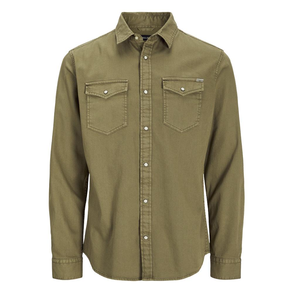 Chemise Kaki Homme Jack & Jones Heridan vue 3