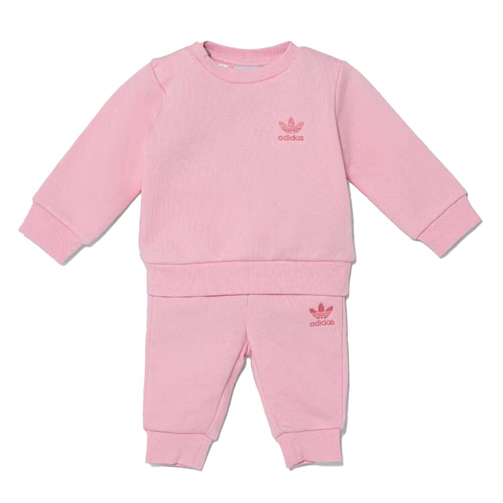 Ensemble survêtement Rose Fille Adidas Crew Set pas cher