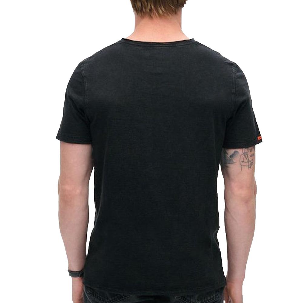 T-Shirt Noir Homme Superdru Raw vue 2