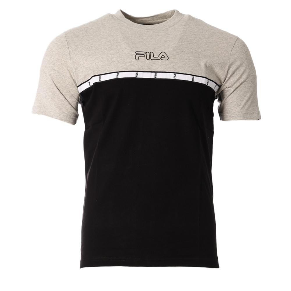 T-shirt Noir/Gris Homme Fila Tape pas cher