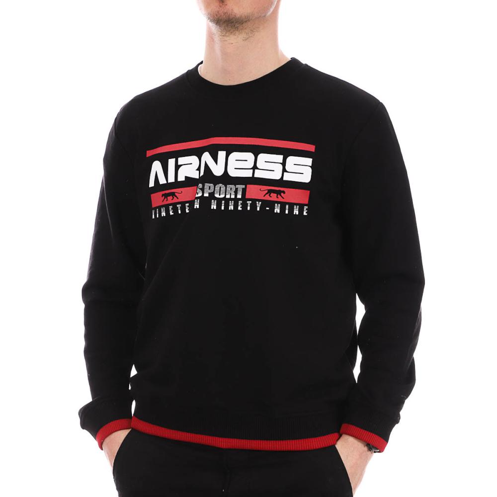 Sweat noir homme Airness Ninety Nine pas cher