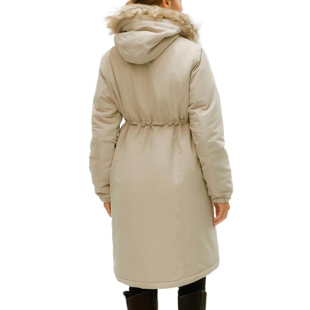 Parka Beige Femme Mamalicious Newjessi vue 2