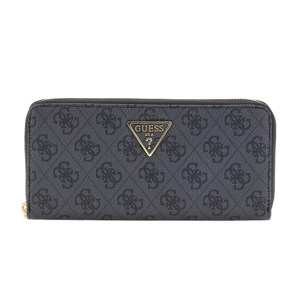 Portefeuille Noir Femme Guess Laurel Around pas cher