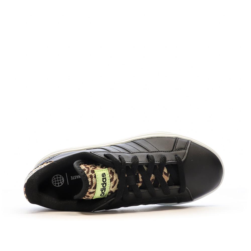 Baskets Noires Femme Adidas Grand Court Base 2.0 vue 4