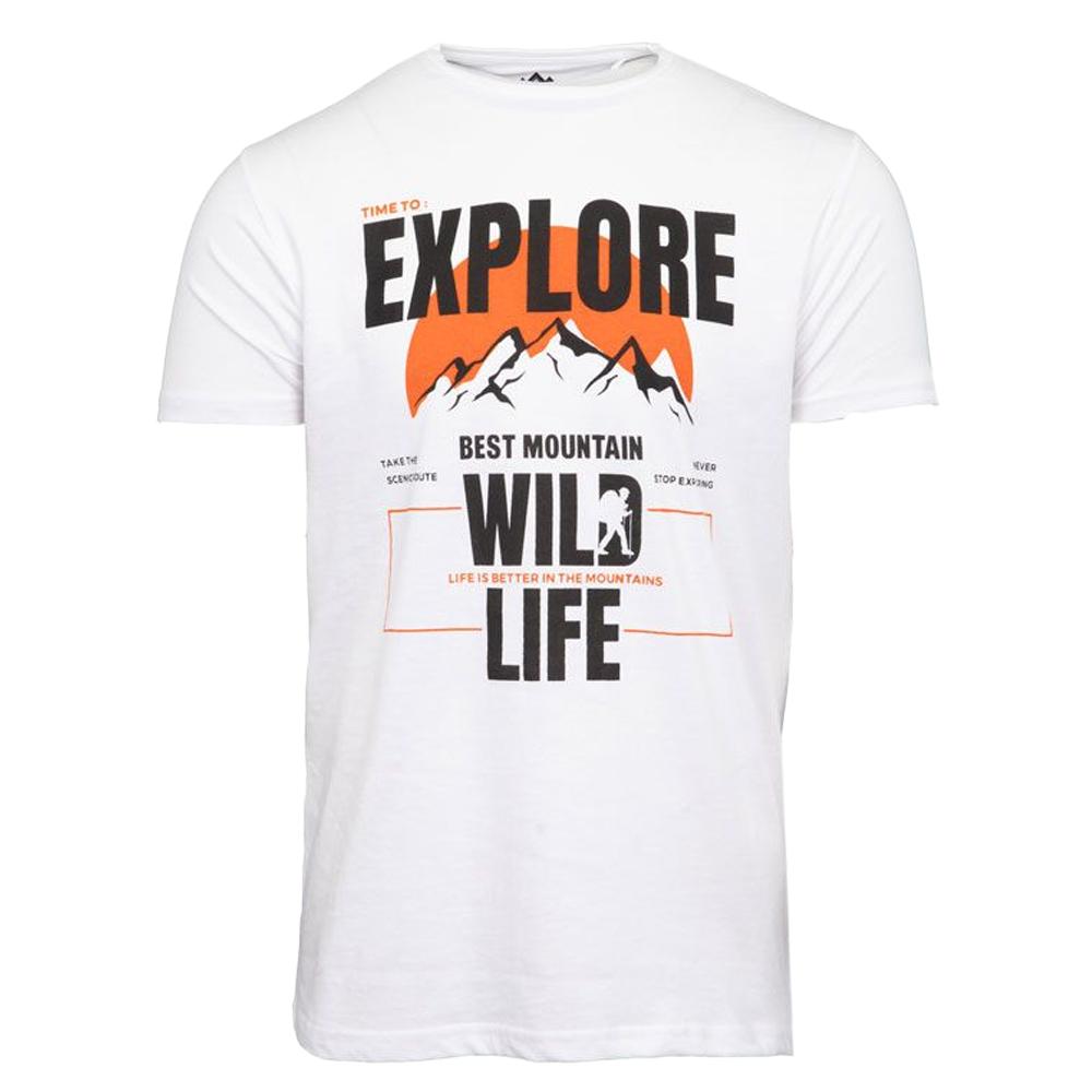 T-shirt Blanc Homme Best Mountain 2008 pas cher