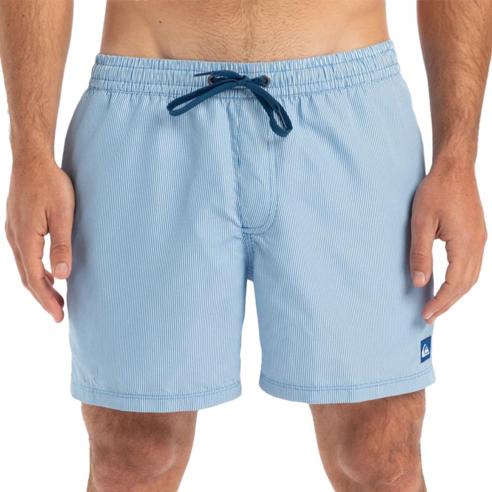 Short de bain Bleu Homme Quiksilver Deluxe 15 pas cher
