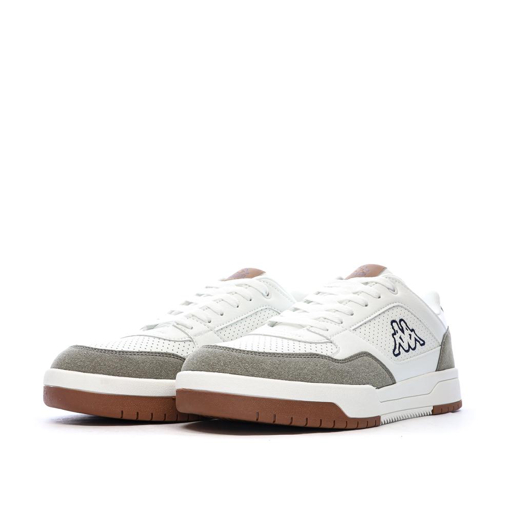Baskets Blanches/Taupes Homme Kappa Logo Manis vue 6