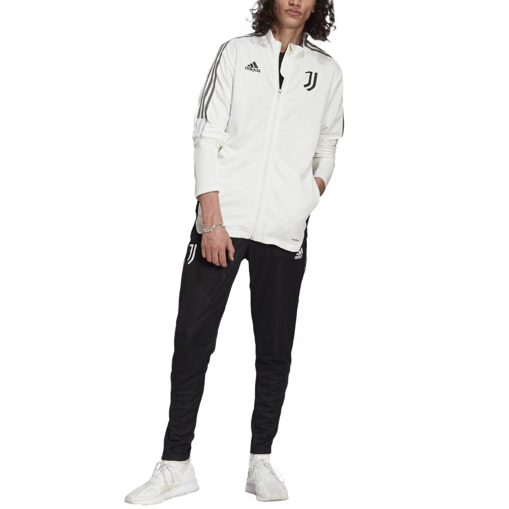 Juventus Survêtement Blanc/Noir Homme Adidas Juve TK pas cher