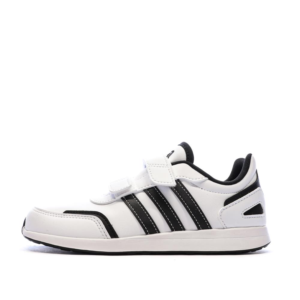 Baskets Blanches/Noires Garçon Adidas Vs Switch pas cher