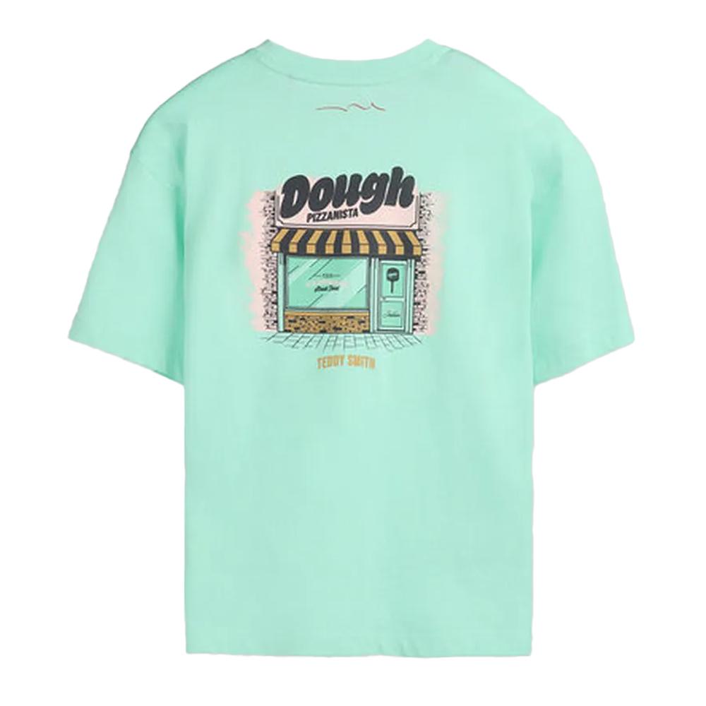 T-Shirt Vert Menthe Garçon Teddy Smith Bis vue 2