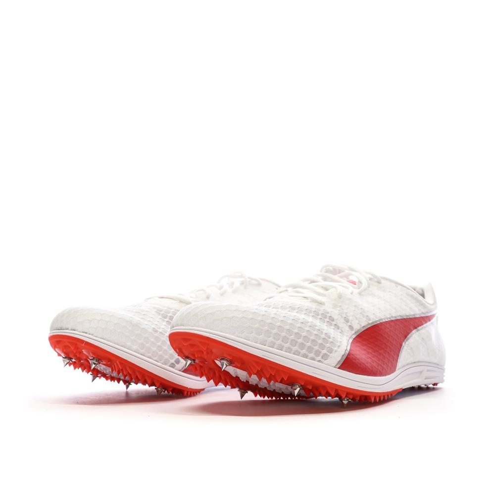 Baskets Blanches/Rouges Homme Puma Evospeed vue 6