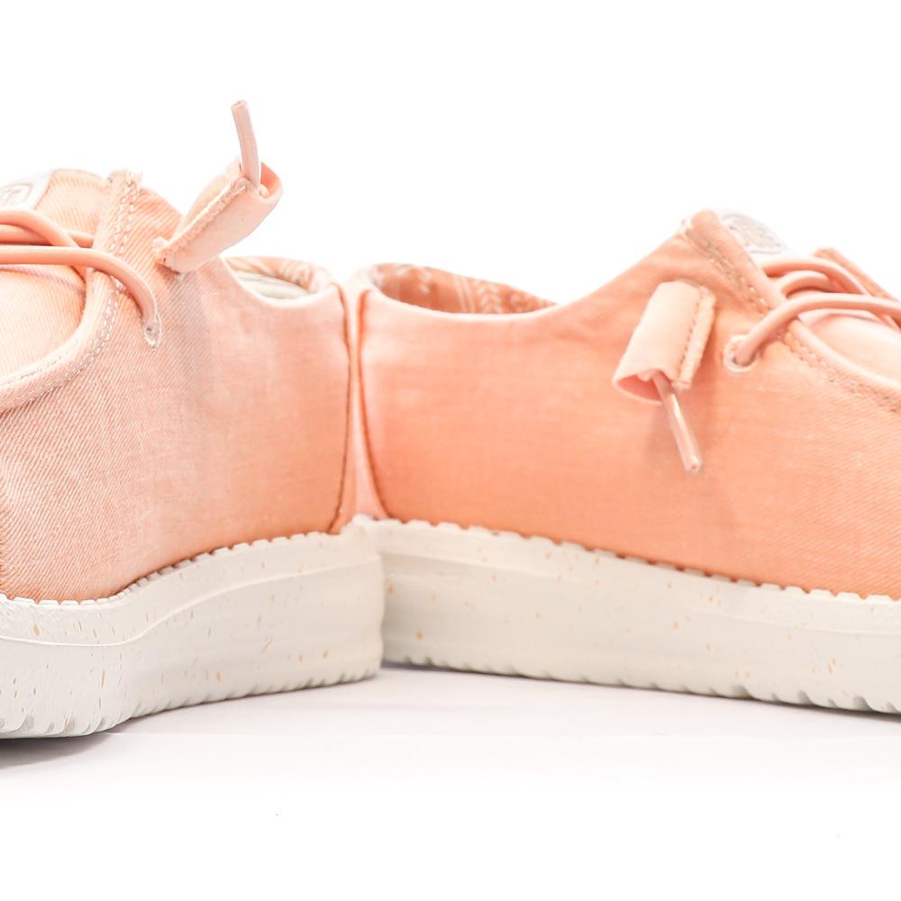 Chaussures Orange Femme Hey Dude Wendy Stretch vue 7