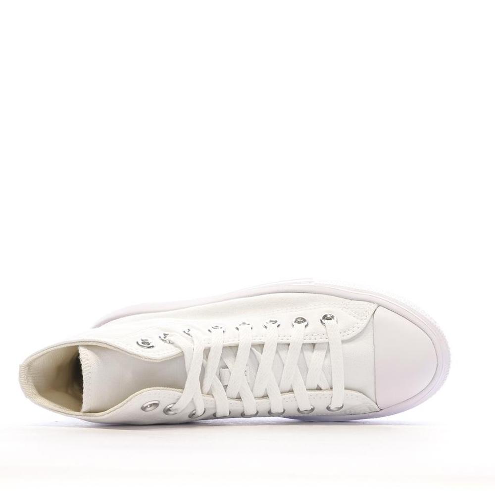 Baskets Blanches Femme Converse Chuck Taylor All Star Move 568498C vue 4