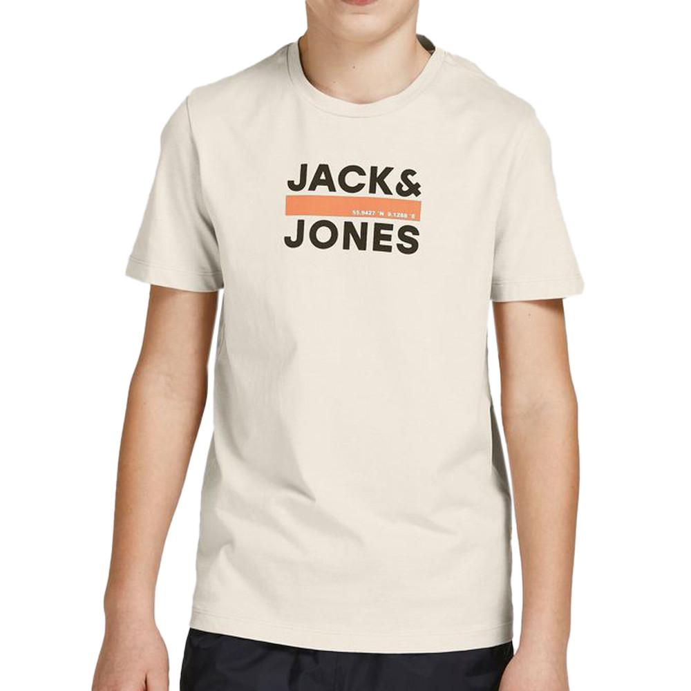 T-shirt beige garçon Jack & Jones Dan pas cher