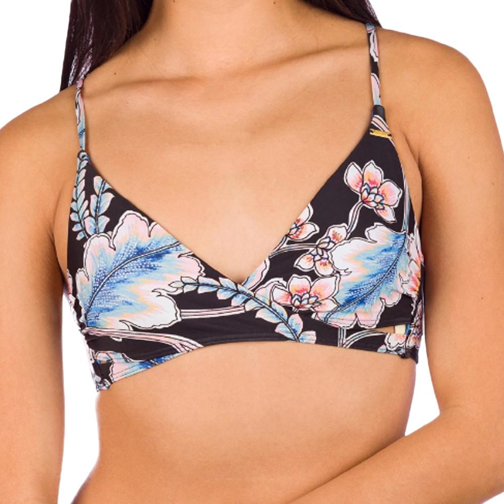 Haut de maillot de bain Noir à Fleurs Femme O'Neill Baay Top pas cher
