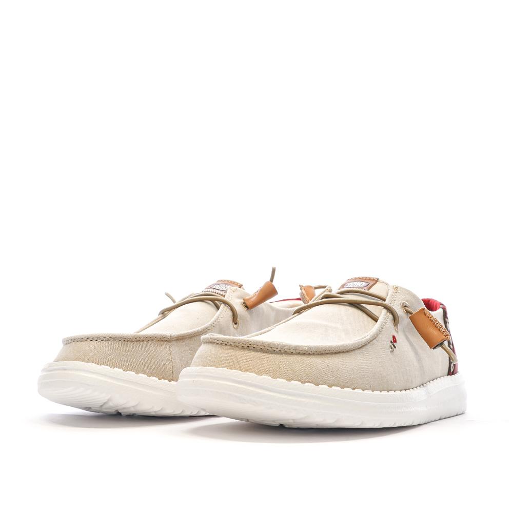 Chaussures Beige/Marron Femme Hey Dude Wendy Stretch vue 6