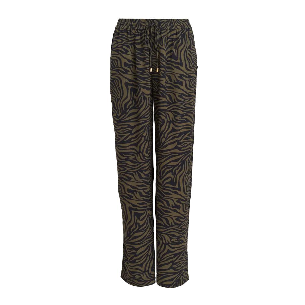 Pantalons fluide Kaki Femme Marge pas cher