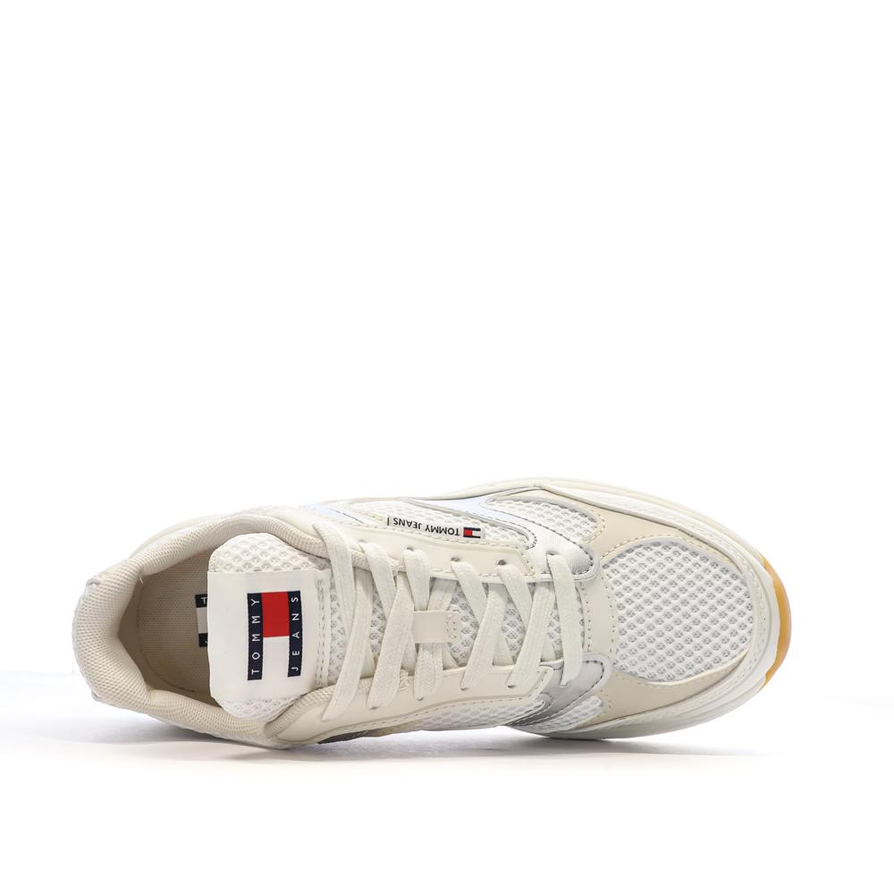 Baskets Blanches/Beiges Femme Tommy Hilfiger The Coney Metal vue 4