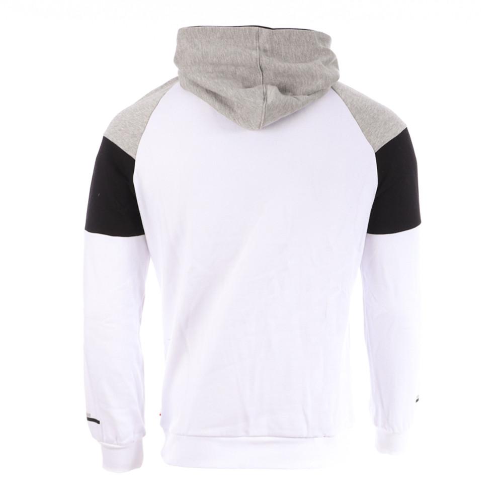 Sweat Blanc/Gris/Noir Homme Hungaria Love joy vue 2