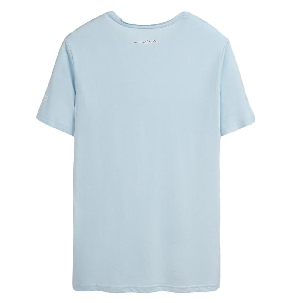 T-shirt Bleu Clair Homme Teddy Smith T-geo vue 2