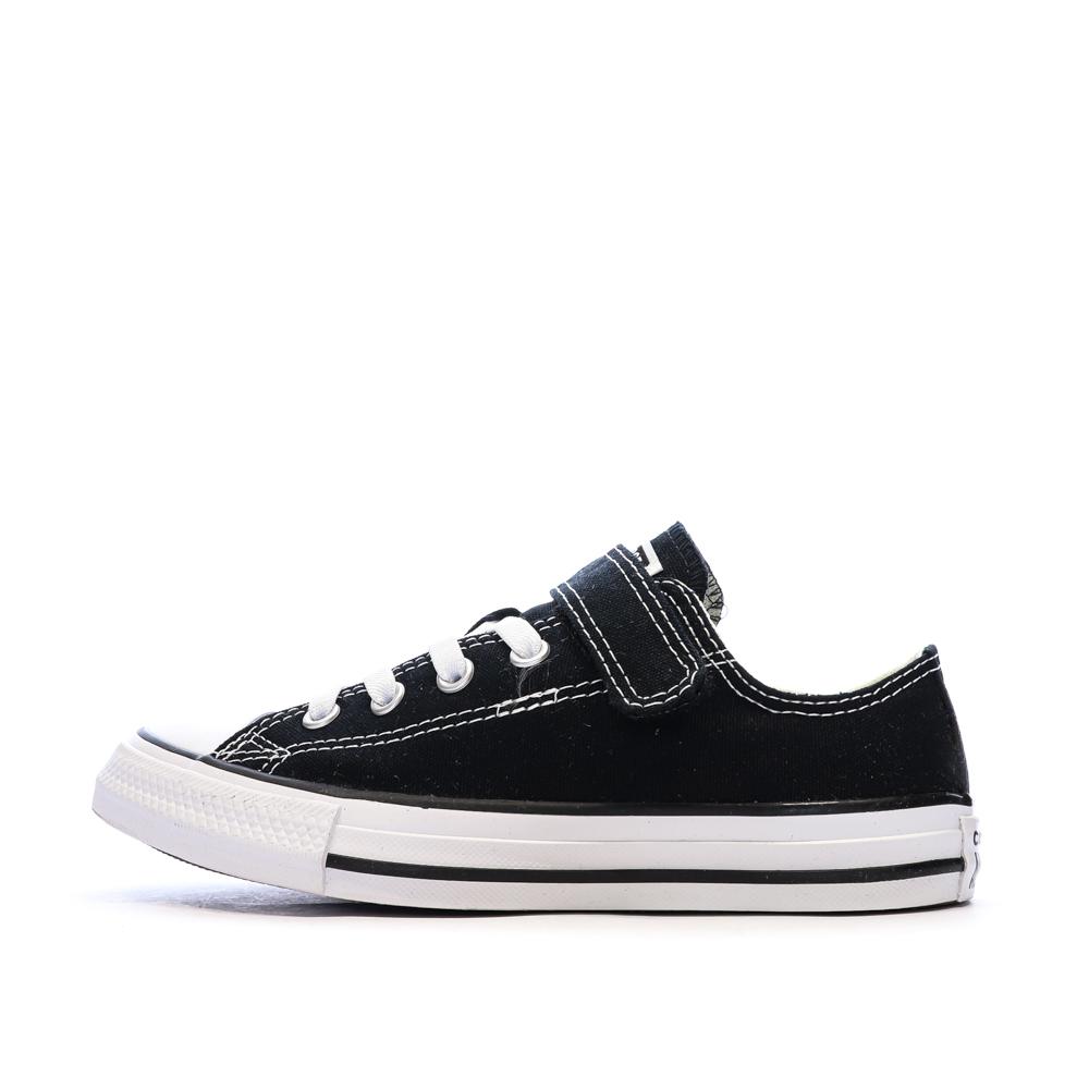 All Star Baskets Noires Enfant Converse Chuck Taylor 1v Easy-on pas cher