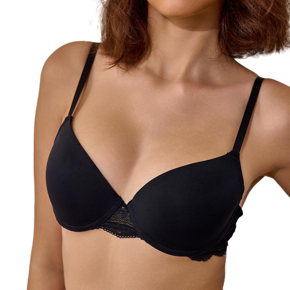 Soutien-Gorge Noir Fushia Femme Les Petites Bombes Louna pas cher