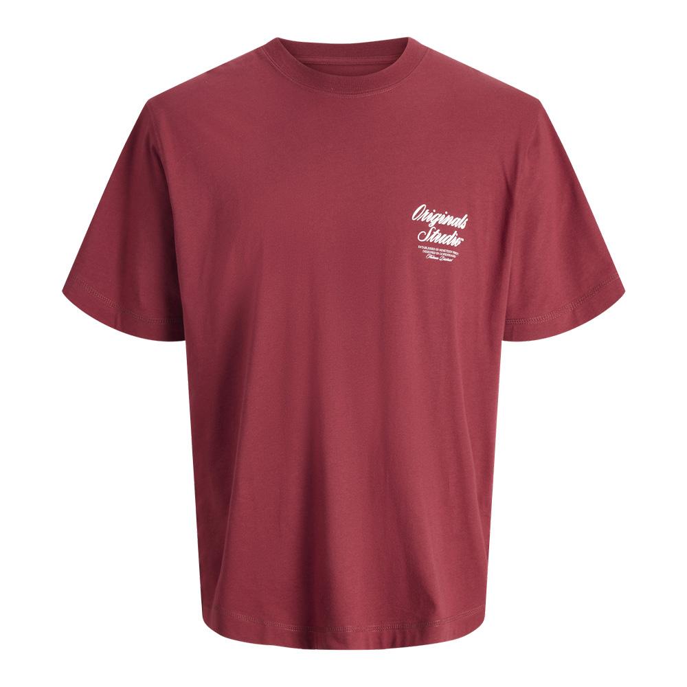 T-Shirt Rouge Homme Jack & Jones Norrebro pas cher