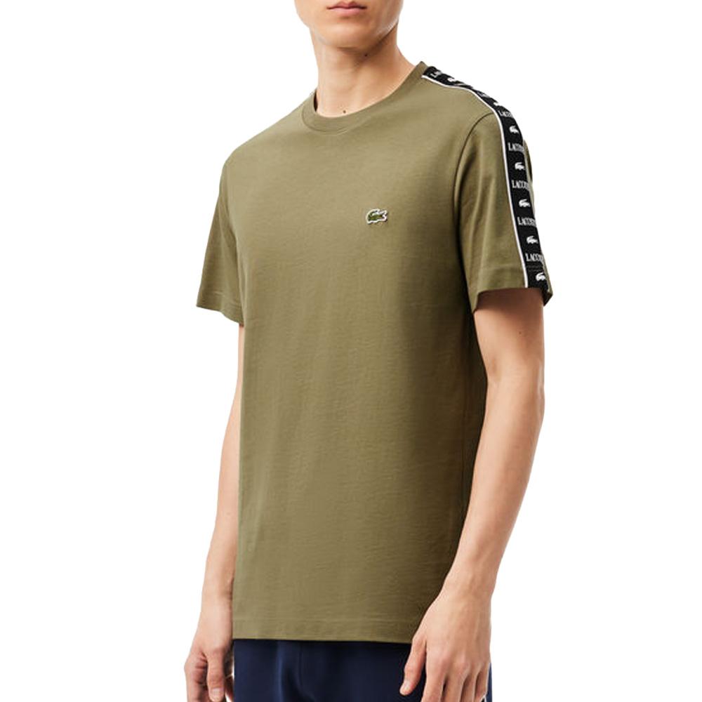 T-shirt Kaki Homme Lacoste TH7404 pas cher