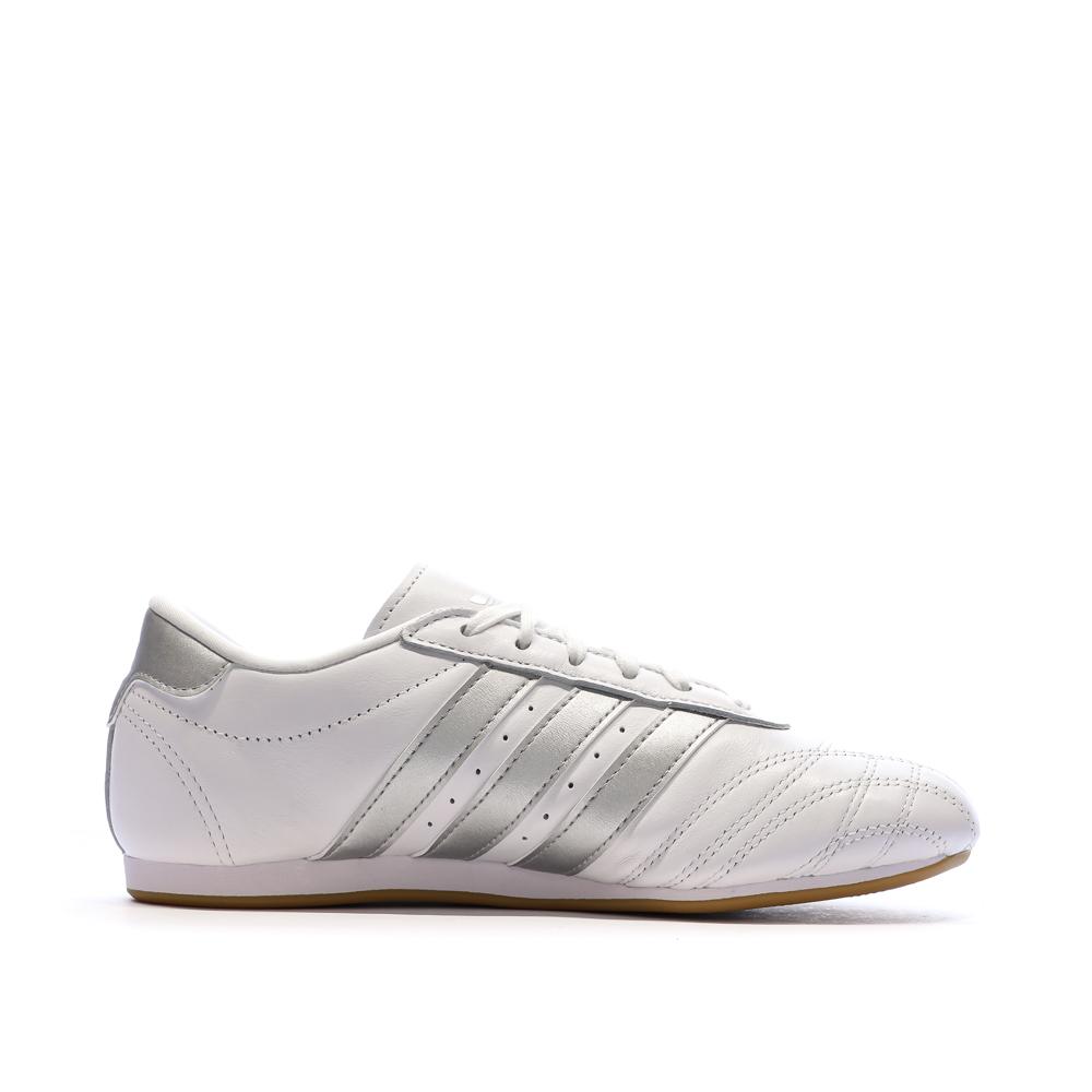 Baskets Blanc/Gris Femme Adidas Taekwondo vue 2