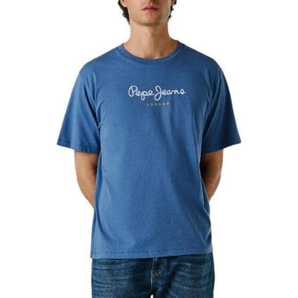 T-Shirt Bleu Electrique Homme Pepe jeans Eggo pas cher