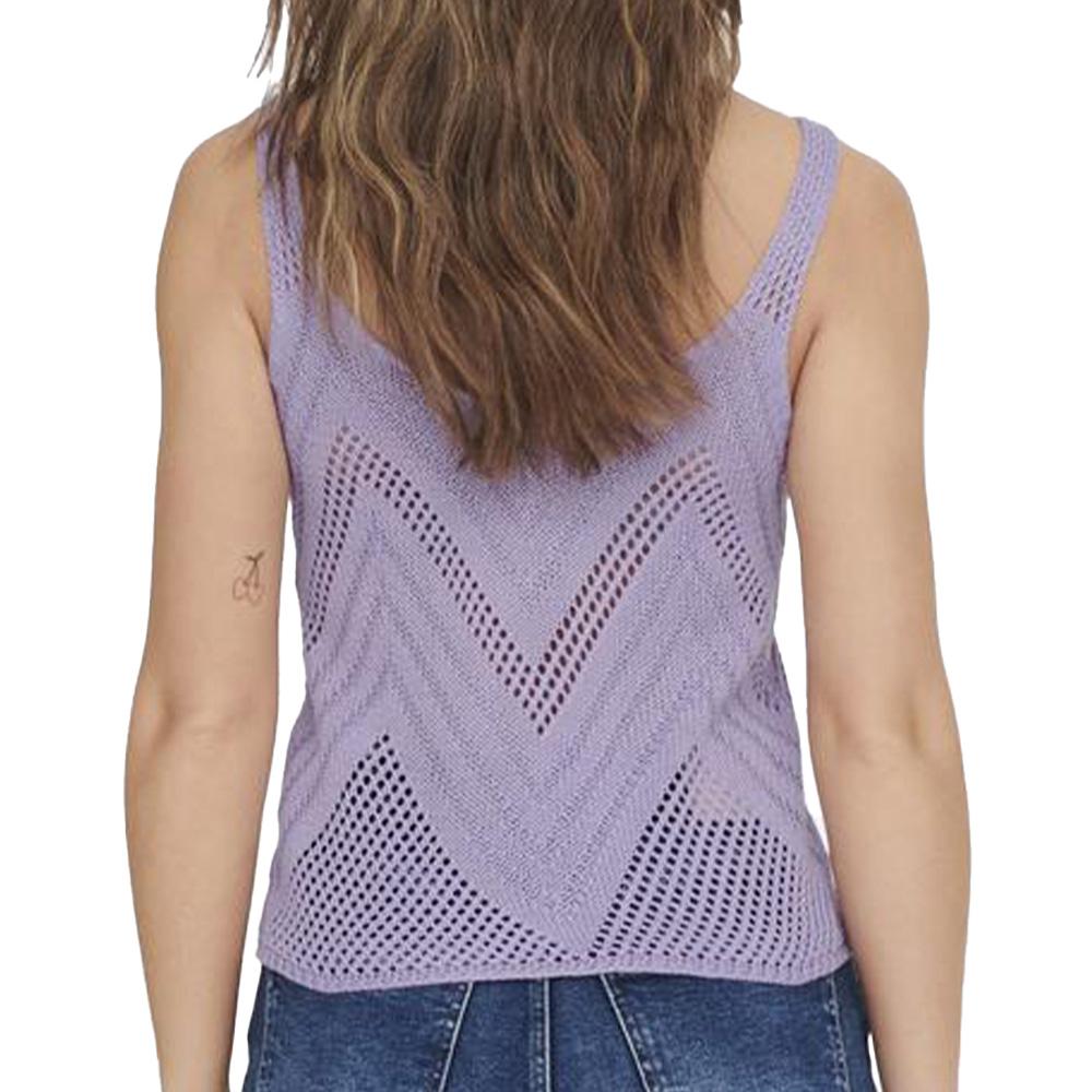 Top Crochet Violet Femme Jdy 15226348 vue 2