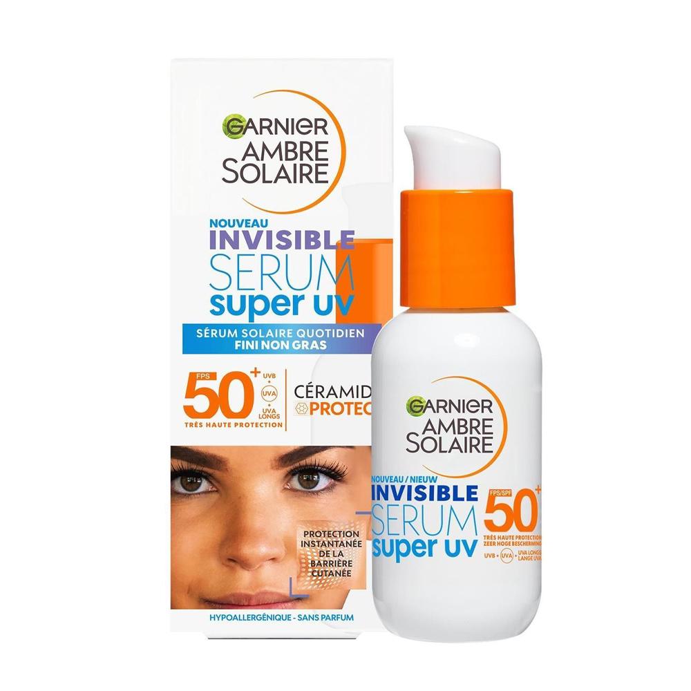 Sérum Super UV Garnier Ambre Solaire Visage SPF50+ 30ml pas cher