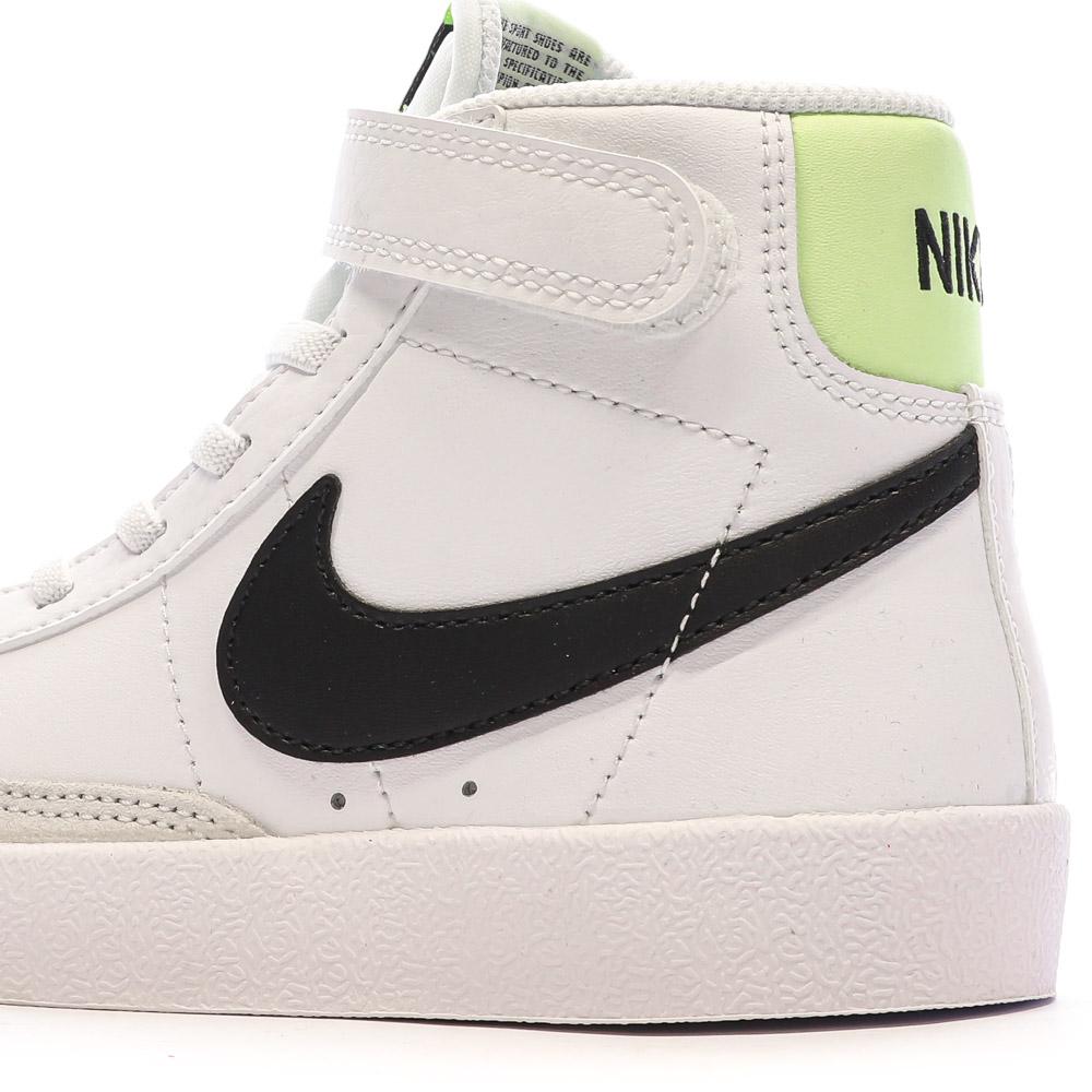 Baskets Blanches/Noires Garçon Nike Blazer Mid '77 vue 7